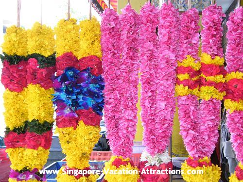 A colourful flower garland picture