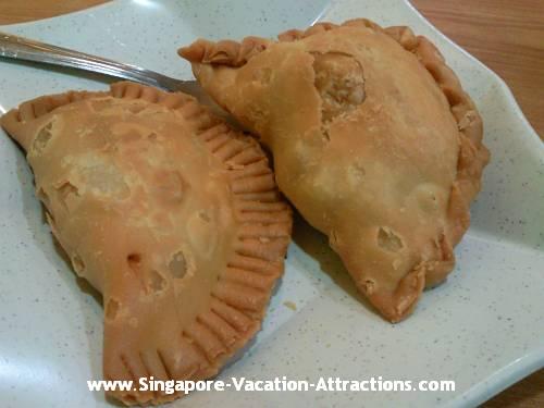 Curry Puff is one of the popular hawker food in Singapore