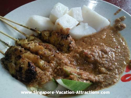 Satay is one of the popular hawker food in Singapore