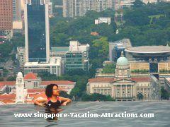 Skypark Swimming Pool of Marina Bay Sands Integrated Resort in Singapore