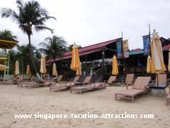 Beach bar, cafe and restaurants at Palawan Beach