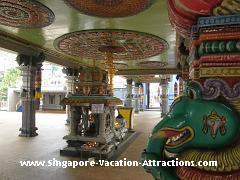 How to go to Little India temple? Alight at Farrer Park MRT station and walk to Sri Srinivasa Perumal temple