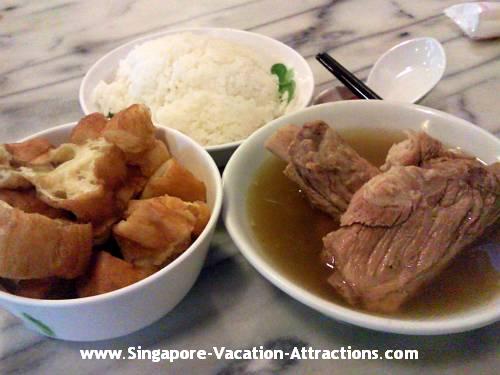 Bak Kut Teh is one of the popular hawker food in Singapore